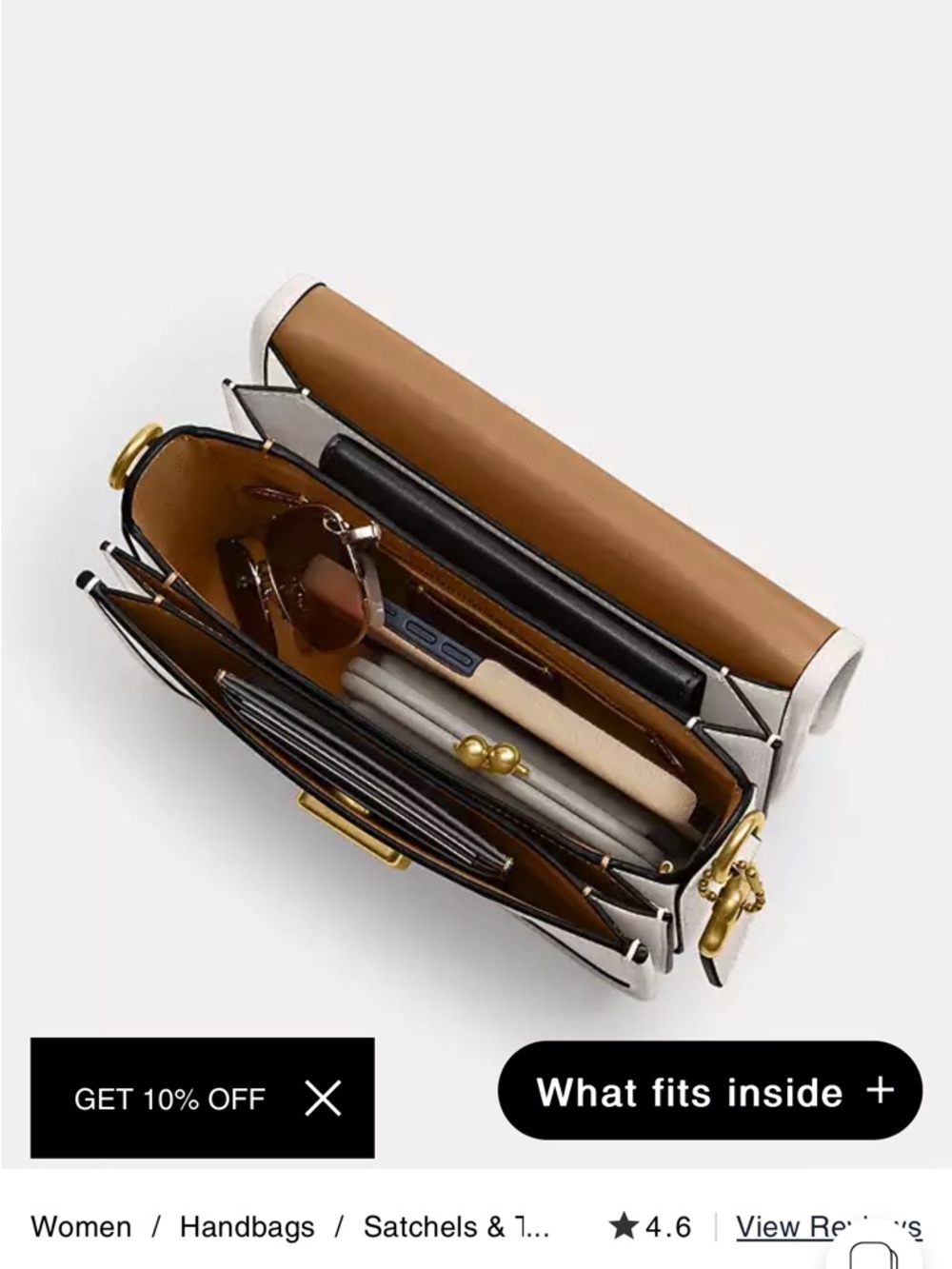 Ivory Coach Rogue Top Handle - Picture 5 of 11
